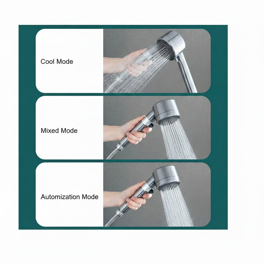 3 Modes Shower Head