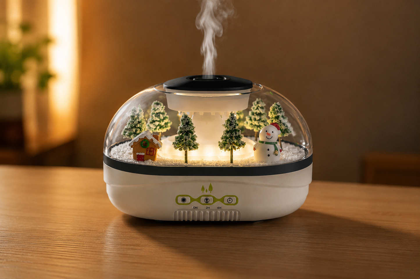 Raindrop Aroma Diffuser Humidifier with Mini Landscape Light