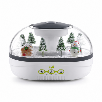 Raindrop Aroma Diffuser Humidifier with Mini Landscape Light