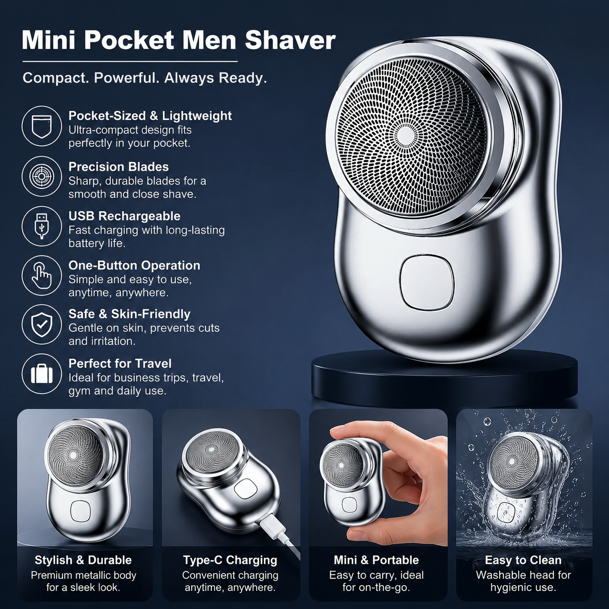 Mini Pocket Men Shaver