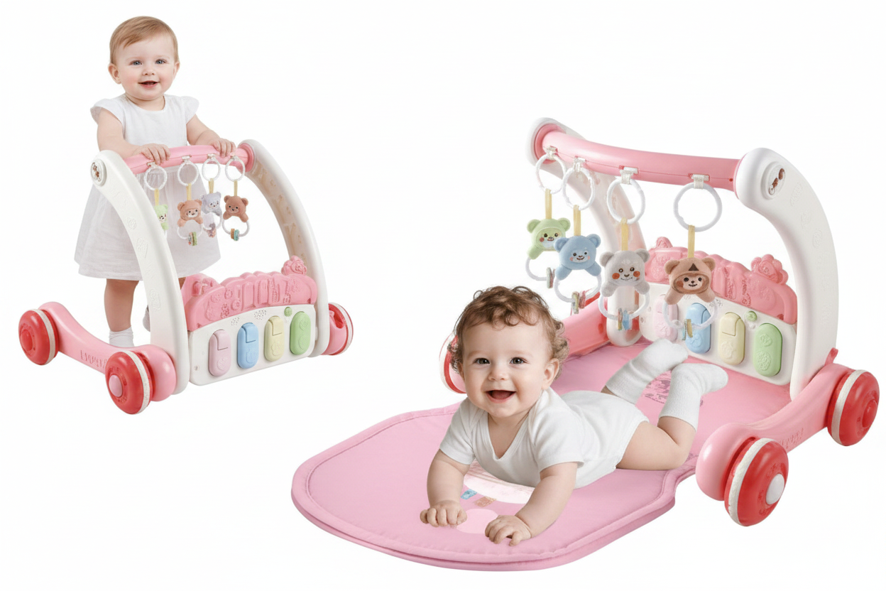 Kids Game 2-in-1 Baby Gym With Walker © Ⓢ